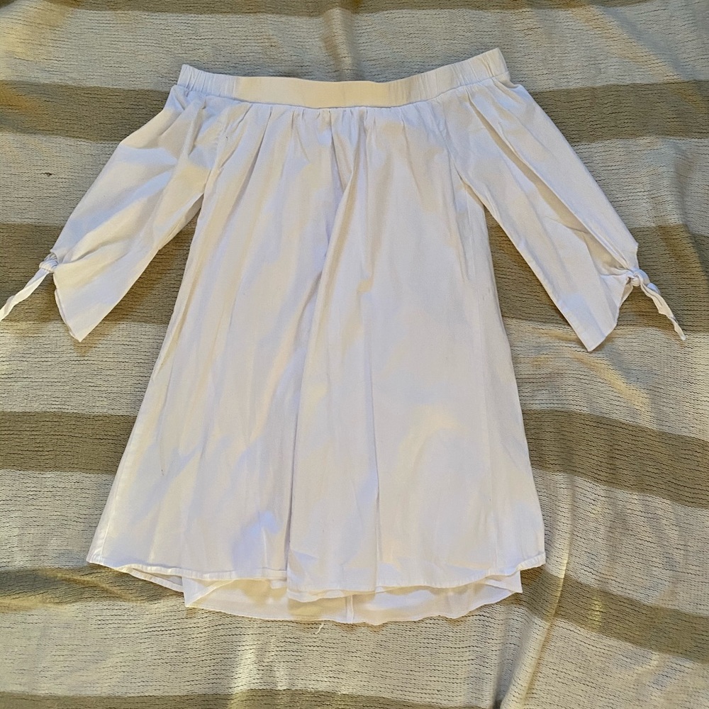 🤍Off-The-Shoulder Tie-Sleeve Dress🤍